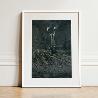 La Danse Du Sabbat - Emile Bayard Art Print / Canvas, 12x16’’ / 31x41cm / White Frame / Matboard, Posters Prints & Visual Artwork, Toby Leon