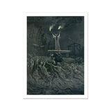 La Danse Du Sabbat - Emile Bayard Art Print / Canvas Dark Fantastical Sorcerer Spirits Underworld Danse Sabbat, Horned Officiant Towers,