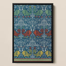 La Decoration Arabe 11 - Emile Prisse D’avennes Framed Canvas, Framed Art Print Intricate Symmetrical Pattern Stylized Birds