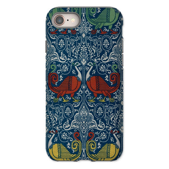 La Decoration Arabe 11 - Emile Prisse D’avennes Iphone Case, 8 / Matte, Ornate Phone Case Symmetrical Pattern Stylized Birds Floral