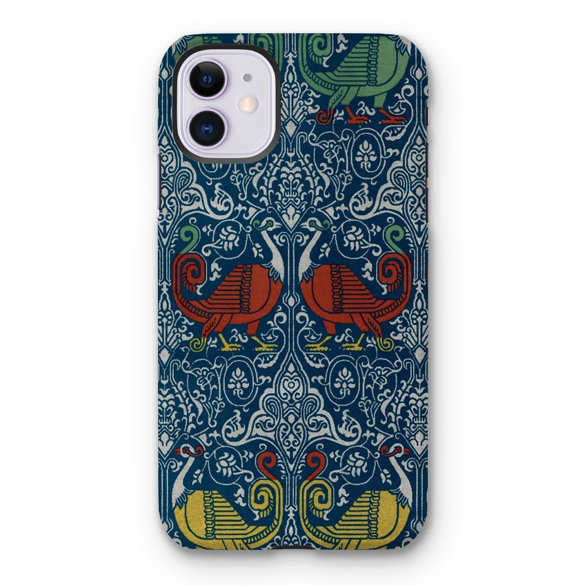 La Decoration Arabe 11 Emile Prisse D’avennes Iphone Case, Matte, Ornate Phone Case Symmetrical Pattern Stylized Birds Floral