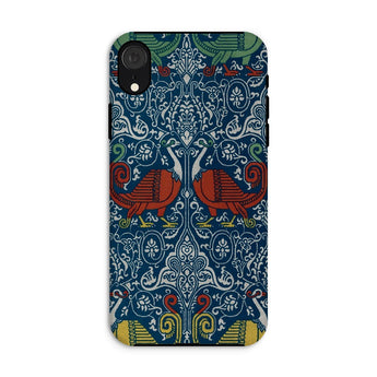 La Decoration Arabe 11 - Emile Prisse D’avennes Iphone Case, Xr / Matte, Ornate Phone Case Intricate Colorful Pattern Stylized Birds