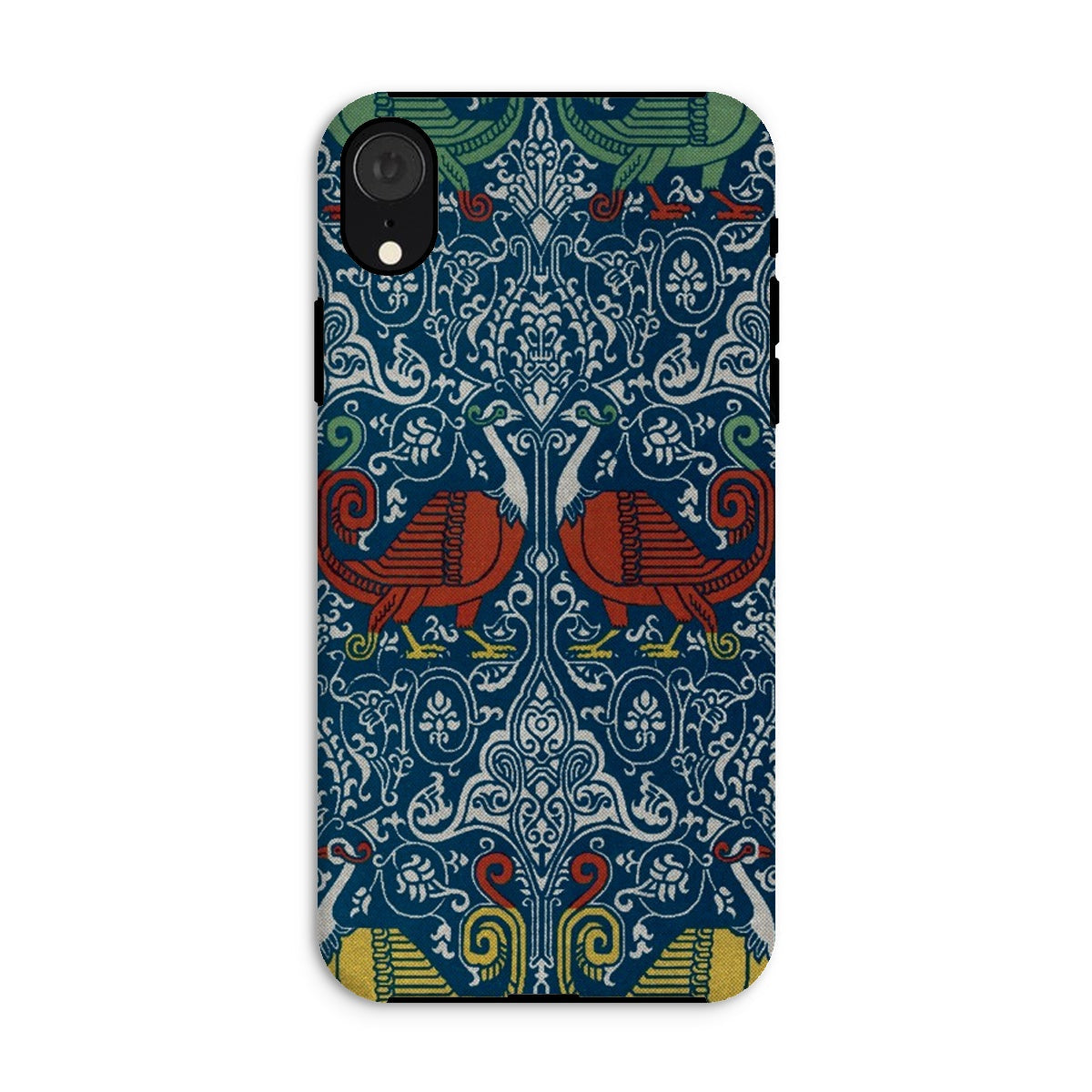La Decoration Arabe 11 - Emile Prisse D’avennes Iphone Case, Xr / Tough Phone, Ornate Phone Case Intricate Colorful Pattern Stylized Birds