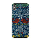La Decoration Arabe 11 - Emile Prisse D’avennes Iphone Case, Xs Max / Matte, Ornate Phone Case Intricate Floral Bird Pattern Blue