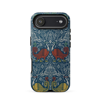 La Decoration Arabe 11 - Emile Prisse D’avennes Phone Case Iphone 17 Air / Matte Blue Green Paisley Phone Case Red Birds Textured