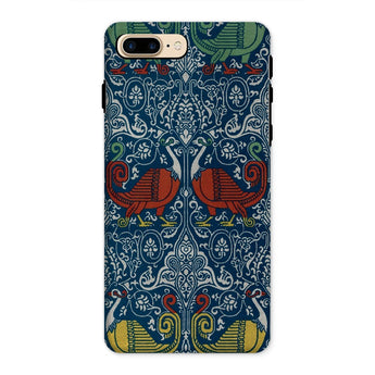 La Decoration Arabe 11 - Emile Prisse D’avennes Phone Case Iphone 8 Plus / Matte Ornate Phone Case Symmetrical Pattern Stylized Birds