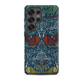 La Decoration Arabe 11 - Emile Prisse D’avennes Phone Case Samsung Galaxy S25 Ultra / Matte Vibrant Ornate Phone Case Symmetrical Peacock