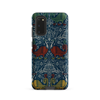 La Decoration Arabe 11 - Emile Prisse D’avennes Samsung Case, Galaxy S20 / Matte, Dark Blue Phone Case Intricate Pattern Stylized Birds