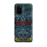 La Decoration Arabe 11 - Emile Prisse D’avennes Samsung Case, Galaxy S20 Plus / Matte, Dark Blue Patterned Smartphone Case Red Bird Yellow