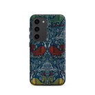 La Decoration Arabe 11 Emile Prisse D’avennes Samsung Case, Galaxy S22 Ultra / Matte, Smartphone Case Dark Blue Ornate Pattern Red Yellow