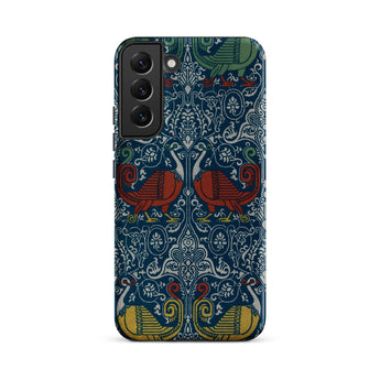 La Decoration Arabe 11 - Emile Prisse D’avennes Samsung Case, Smartphone Case Ornate Blue Red Yellow Pattern Birds