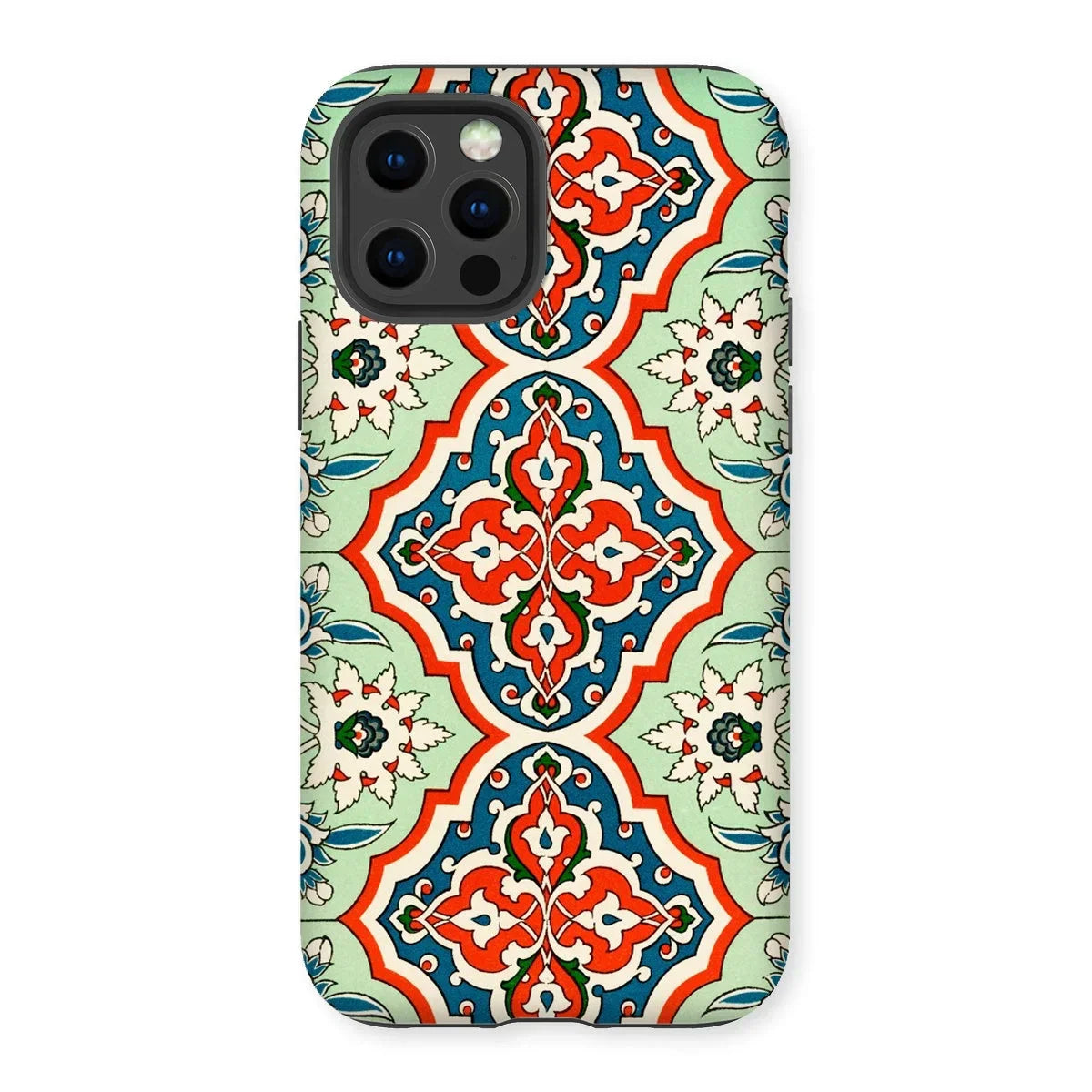 La Decoration Arabe 21 - Emile Prisse D’avennes Iphone Case, 12 Pro / Matte, Ornate Patterned Phone Case Colorful Floral Geometric Designs
