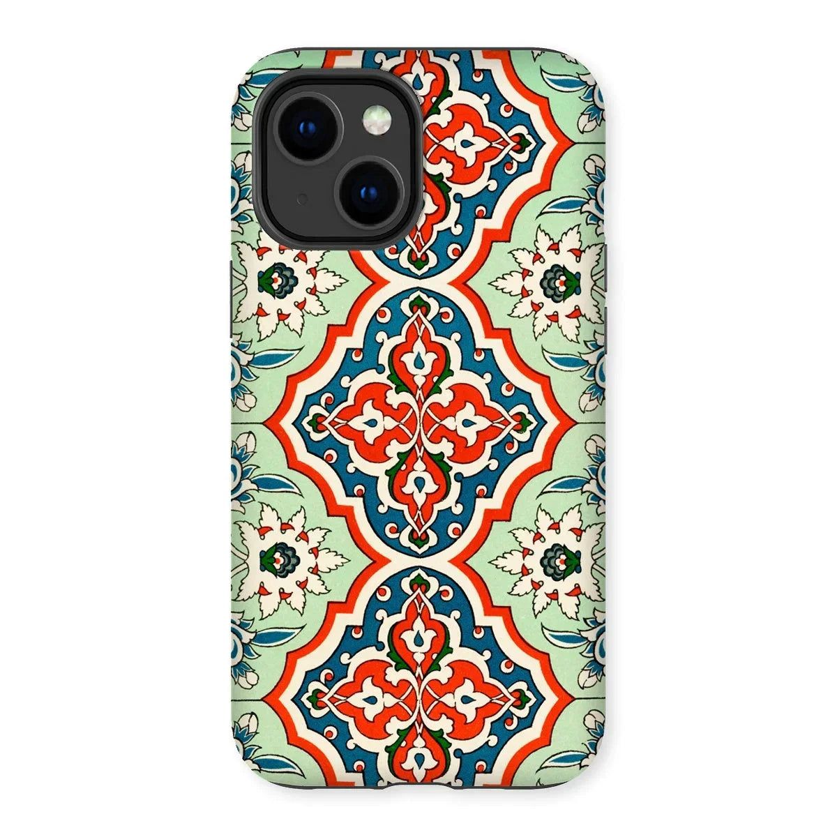 La Decoration Arabe 21 - Emile Prisse D’avennes Iphone Case, 14 Plus / Matte, Decorative Phone Case Intricate Floral Geometric Pattern Red