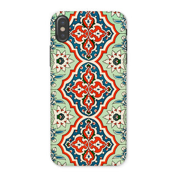 La Decoration Arabe 21 - Emile Prisse D’avennes Iphone Case, x / Matte, Decorative Phone Case Intricate Floral Geometric Pattern Red