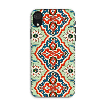 La Decoration Arabe 21 - Emile Prisse D’avennes Iphone Case, Xr / Matte, Decorative Phone Case Intricate Floral Geometric Pattern Red