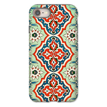 La Decoration Arabe 21 - Emile Prisse D’avennes Phone Case Iphone 8 / Matte Ornate Patterned Phone Case Colorful Floral Geometric Designs