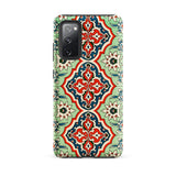 La Decoration Arabe 21 - Emile Prisse D’avennes Phone Case Samsung Galaxy S20 Fe / Matte Phone Case Vibrant Symmetrical Pattern Red Navy