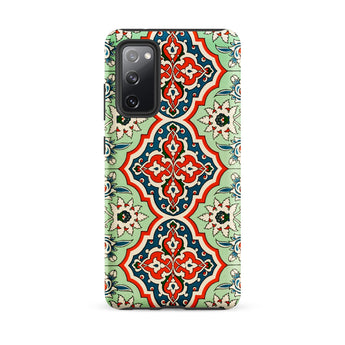 La Decoration Arabe 21 - Emile Prisse D’avennes Samsung Case, Galaxy S20 Fe / Matte, Phone Case Ornamental Pattern Red Blue Green