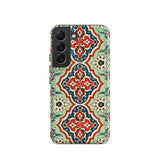 La Decoration Arabe 21 - Emile Prisse D’avennes Samsung Case, Galaxy S22 / Matte, Phone Case Intricate Red Blue Light Green Floral