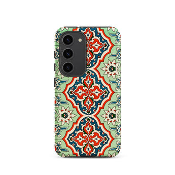 La Decoration Arabe 21 - Emile Prisse D’avennes Samsung Case, Galaxy S23 / Matte, Smartphone Case Colorful Intricate Geometric Floral