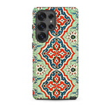 La Decoration Arabe 21 - Emile Prisse D’avennes Samsung Case, Galaxy S25 Ultra / Matte, Smartphone Case Intricate Red Blue Light Green