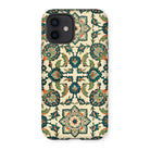 La Decoration Arabe 23 - Emile Prisse D’avennes Iphone Case, 12 / Matte, Ornate Floral Patterned Phone Case Teal Green Orange