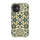 La Decoration Arabe 23 - Emile Prisse D’avennes Iphone Case, 12 Mini / Matte, Ornate Floral Patterned Phone Case Teal Green Orange