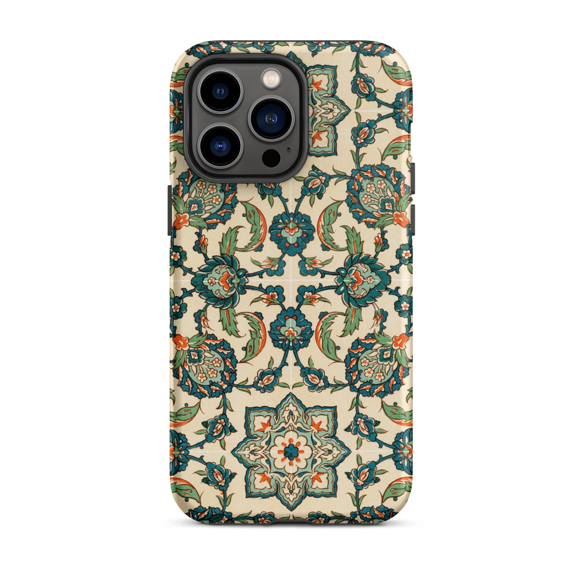 La Decoration Arabe 23 - Emile Prisse D’avennes Iphone Case, 14 Pro Max / Matte, Floral Patterned Phone Case