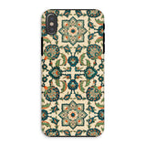 La Decoration Arabe 23 - Emile Prisse D’avennes Iphone Case, Xs / Matte, Ornate Floral Patterned Phone Case Intricate Teal Green