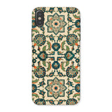 La Decoration Arabe 23 - Emile Prisse D’avennes Phone Case Iphone x / Matte Ornate Floral Patterned Phone Case Intricate Designs Teal émile