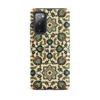 La Decoration Arabe 23 - Emile Prisse D’avennes Samsung Case, Galaxy S20 Fe / Matte, Smartphone Case Intricate Floral Leaf Pattern Shades