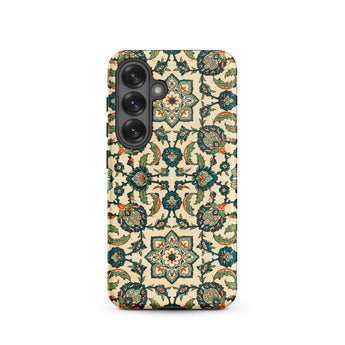 La Decoration Arabe 23 - Emile Prisse D’avennes Samsung Case, Galaxy S25 / Matte, Smartphone Case Intricate Floral Geometric Pattern Shades