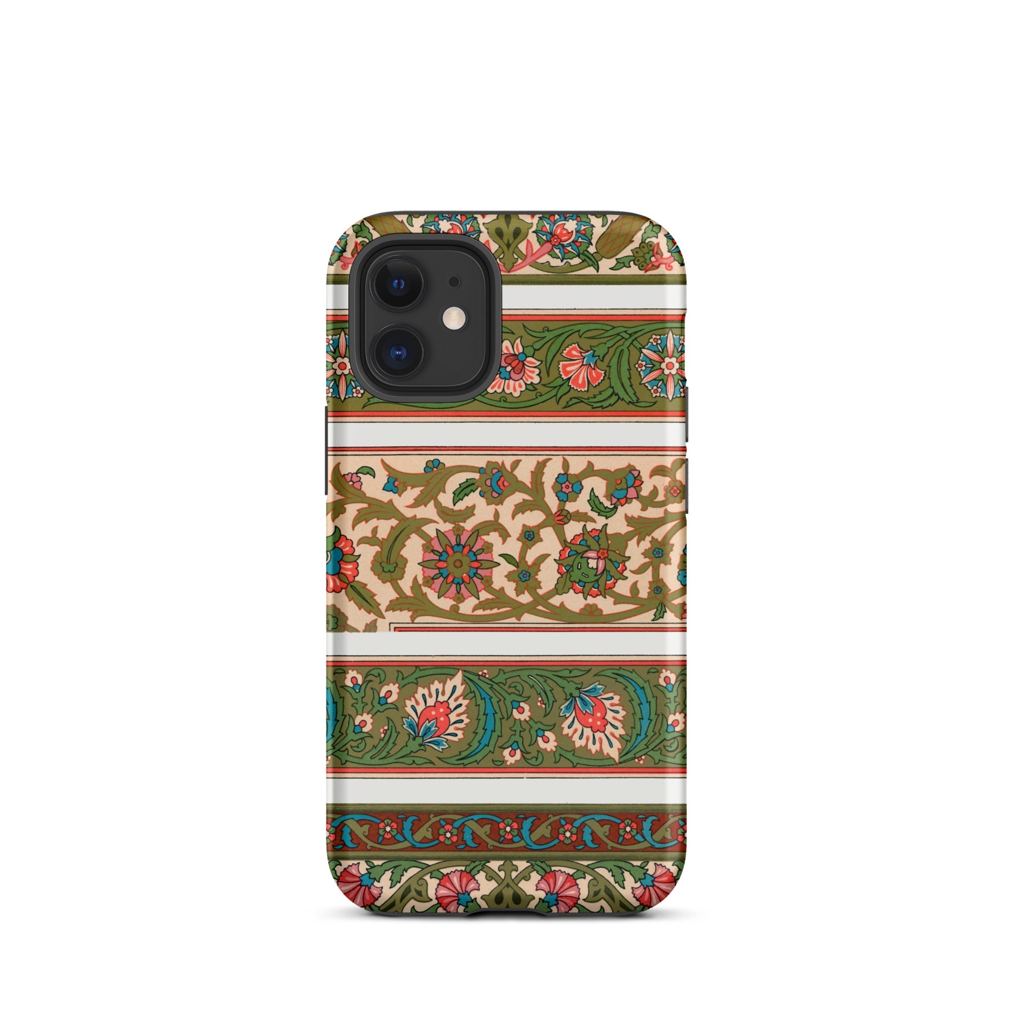 La Decoration Arabe 32 - Emile Prisse D’avennes Art Iphone Case, 12 Mini / Matte, Floral Patterned Phone Case