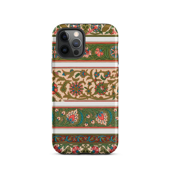 La Decoration Arabe 32 - Emile Prisse D’avennes Art Iphone Case, 12 Pro / Matte, Floral Patterned Phone Case