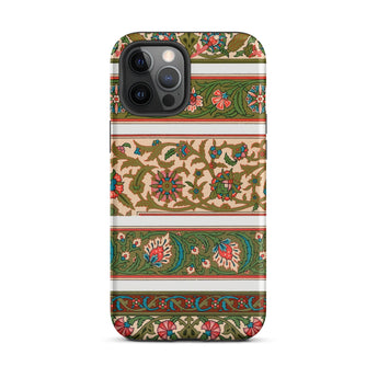 La Decoration Arabe 32 - Emile Prisse D’avennes Art Iphone Case, 12 Pro Max / Matte, Floral Patterned Phone Case