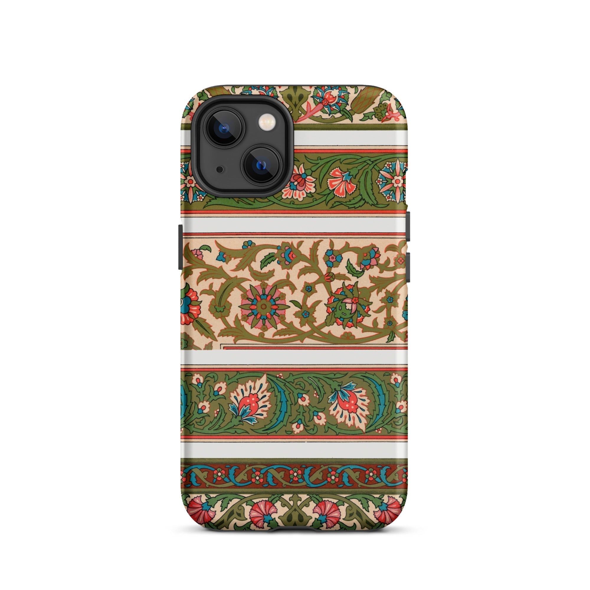 La Decoration Arabe 32 Emile Prisse D’avennes Art Iphone Case, 13 / Matte, Floral Patterned Phone Case