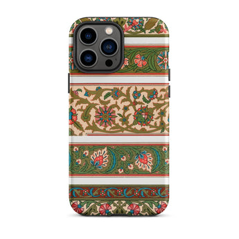 La Decoration Arabe 32 - Emile Prisse D’avennes Art Iphone Case, 13 Pro Max / Matte, Floral Patterned Phone Case