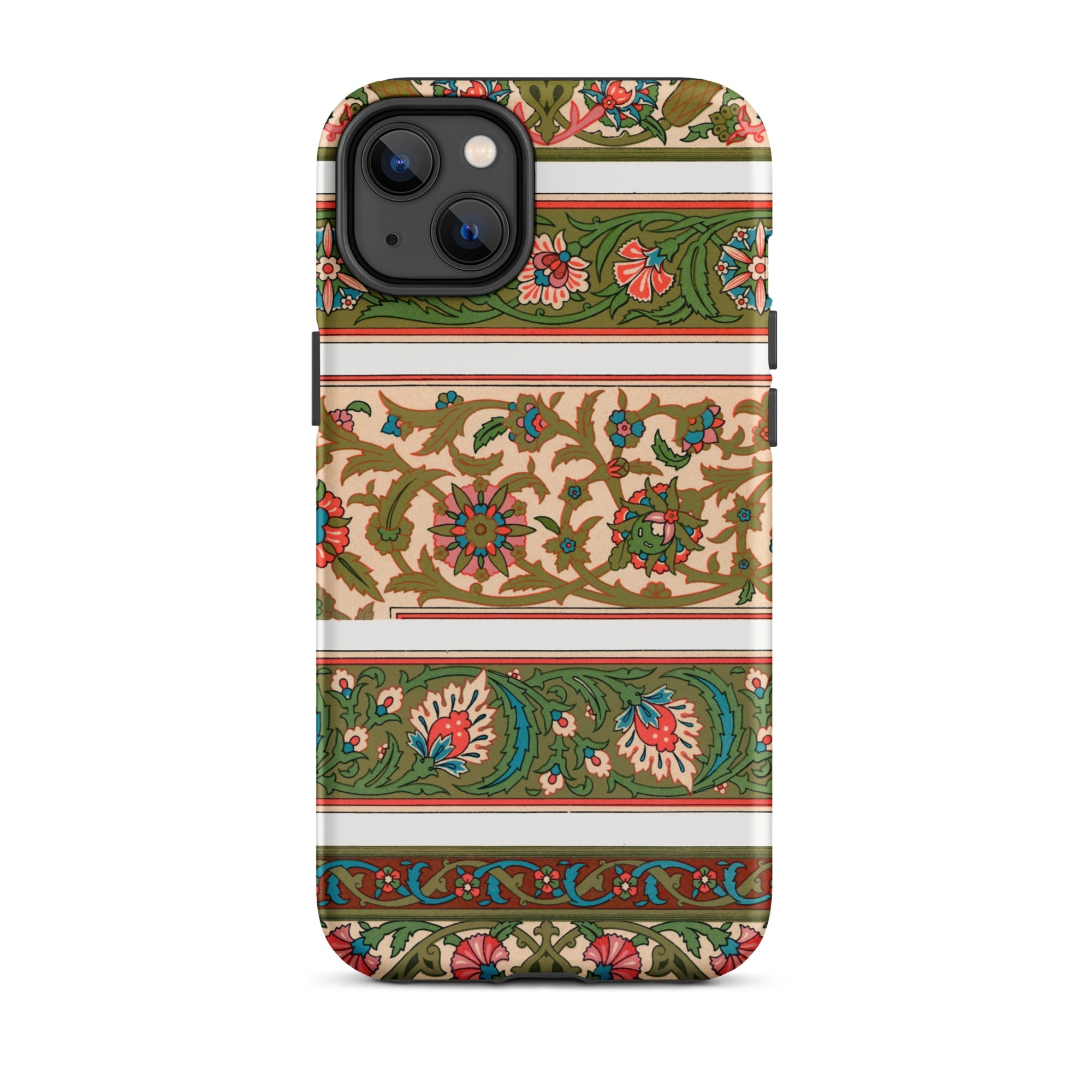 La Decoration Arabe 32 - Emile Prisse D’avennes Art Iphone Case, 14 Plus / Matte, Floral-patterned Phone Case
