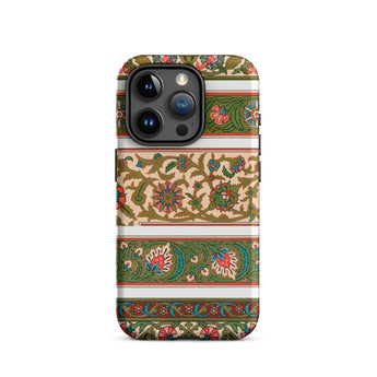 La Decoration Arabe 32 - Emile Prisse D’avennes Art Iphone Case, 15 Pro / Matte, Floral Patterned Phone Case