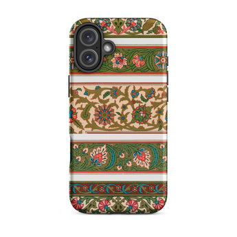 La Decoration Arabe 32 - Emile Prisse D’avennes Art Iphone Case, 16 Plus / Matte, Floral Patterned Phone Case