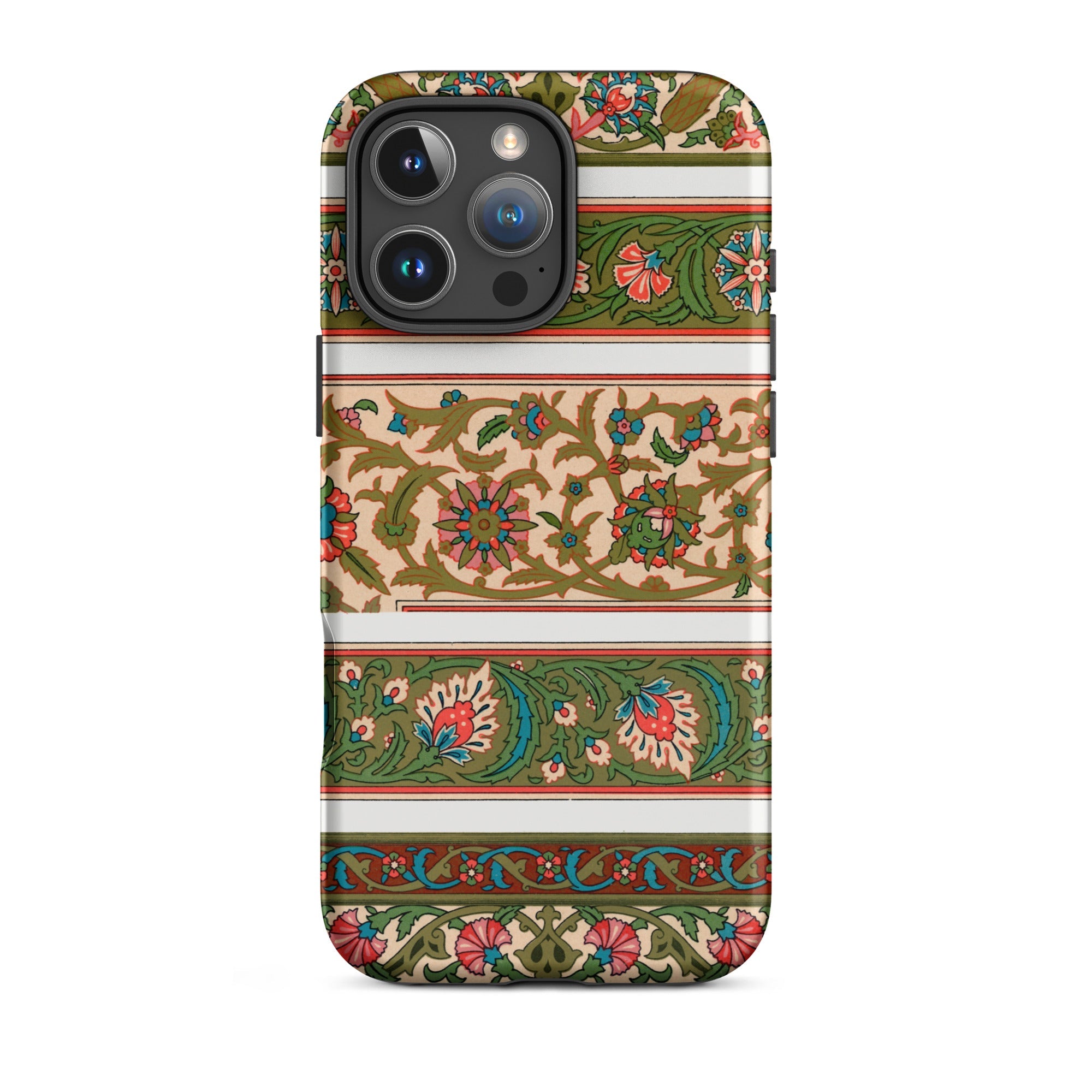 La Decoration Arabe 32 - Emile Prisse D’avennes Art Iphone Case, 16 Pro Max / Matte, Floral Patterned Phone Case