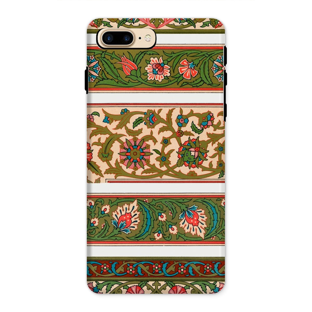 La Decoration Arabe 32 Emile Prisse D’avennes Art Iphone Case, 8 Plus / Matte, Ornate Floral Patterned Phone Case Colorful Decorative