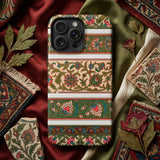 La Decoration Arabe 32 - Emile Prisse D’avennes Art Phone Case Phone Case Intricate Floral Vine Patterns Shades Green émile Prisse
