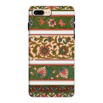La Decoration Arabe 32 - Emile Prisse D’avennes Art Phone Case Iphone 8 Plus / Matte Ornate Floral Patterned Phone Case Colorful Decorative