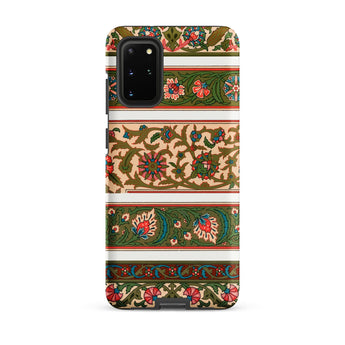 La Decoration Arabe 32 - Emile Prisse D’avennes Art Samsung Case, Galaxy S20 Plus / Matte, Smartphone Case Colorful Floral Foliage Pattern