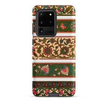 La Decoration Arabe 32 - Emile Prisse D’avennes Art Samsung Case, Galaxy S20 Ultra / Matte, Smartphone Case Colorful Floral Vine Pattern