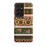 La Decoration Arabe 32 - Emile Prisse D’avennes Art Samsung Case, Galaxy S21 Ultra / Matte, Smartphone Case Vibrant Floral Leafy Pattern