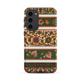 La Decoration Arabe 32 - Emile Prisse D’avennes Art Samsung Case, Galaxy S23 Plus / Matte, Smartphone Case Vintage Floral Foliage Pattern
