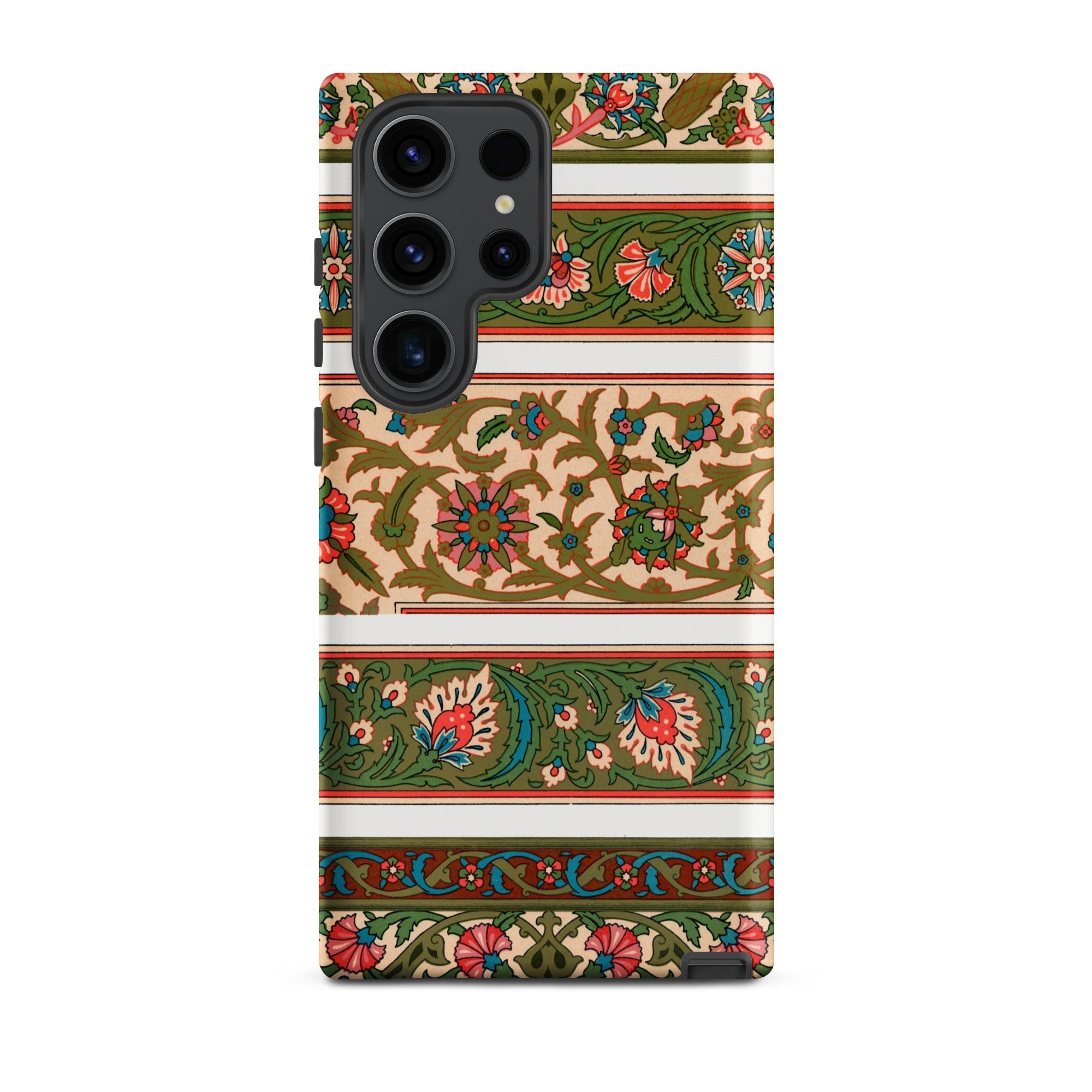 La Decoration Arabe 32 Emile Prisse D’avennes Art Samsung Case, Galaxy S23 Ultra / Matte, Smartphone Case Beige Background Horizontal Bands