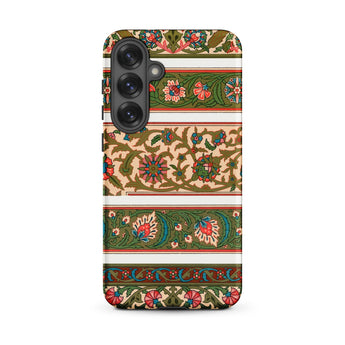 La Decoration Arabe 32 - Emile Prisse D’avennes Art Samsung Case, Galaxy S25 Plus / Matte, Smartphone Case Floral Vine Pattern Shades Green